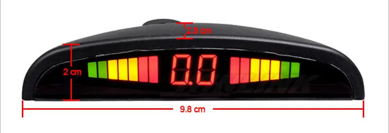 

4 Colors 1Set Car LED Parking Sensor Kit Display 4 Sensors for all cars Reverse Assistance Backup Radar Monitor System