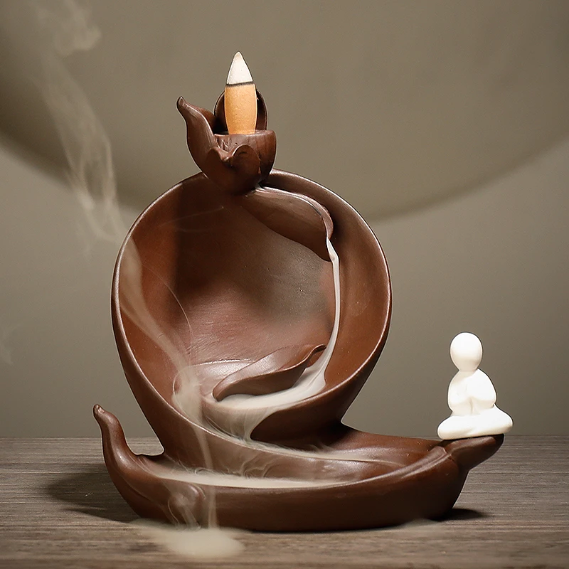 Ручной работы Керамические Zen ладан горелки украшение Фен-шуй(бесплатный подарок 10 шт