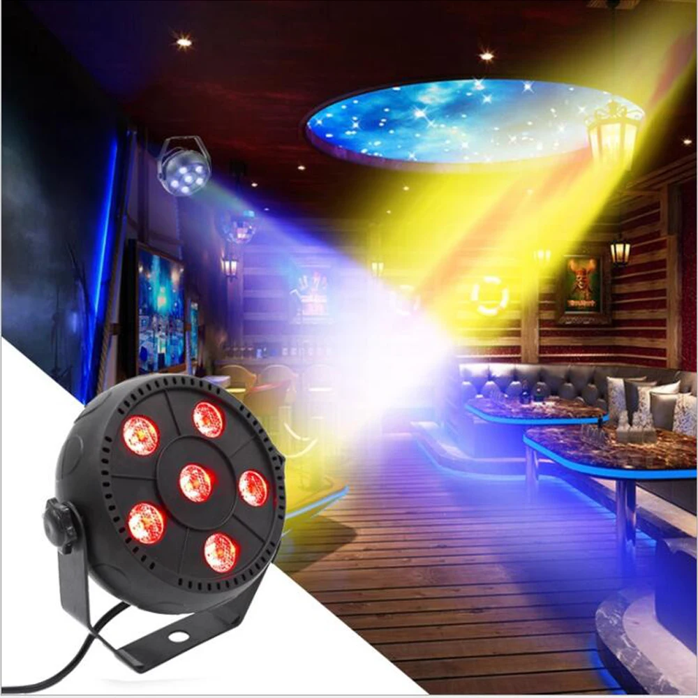 18 Вт Dj лазерный шар сценический свет 6 светодиодов 1 5 RGB 3в1 эффект мытья