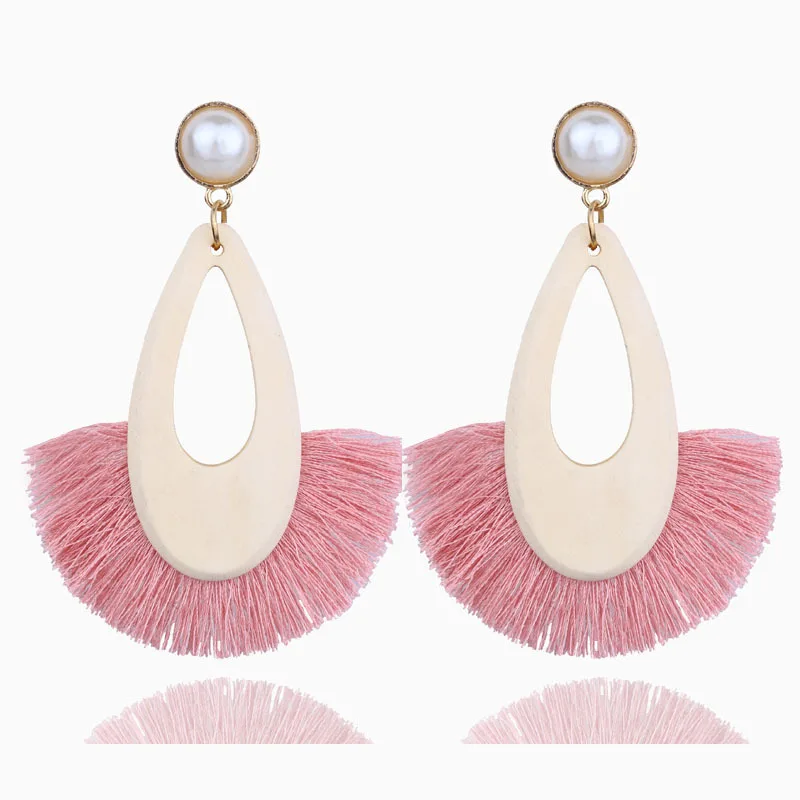 8 видов цветов этнические серьги с бахромой бохо 2018 | Украшения и аксессуары