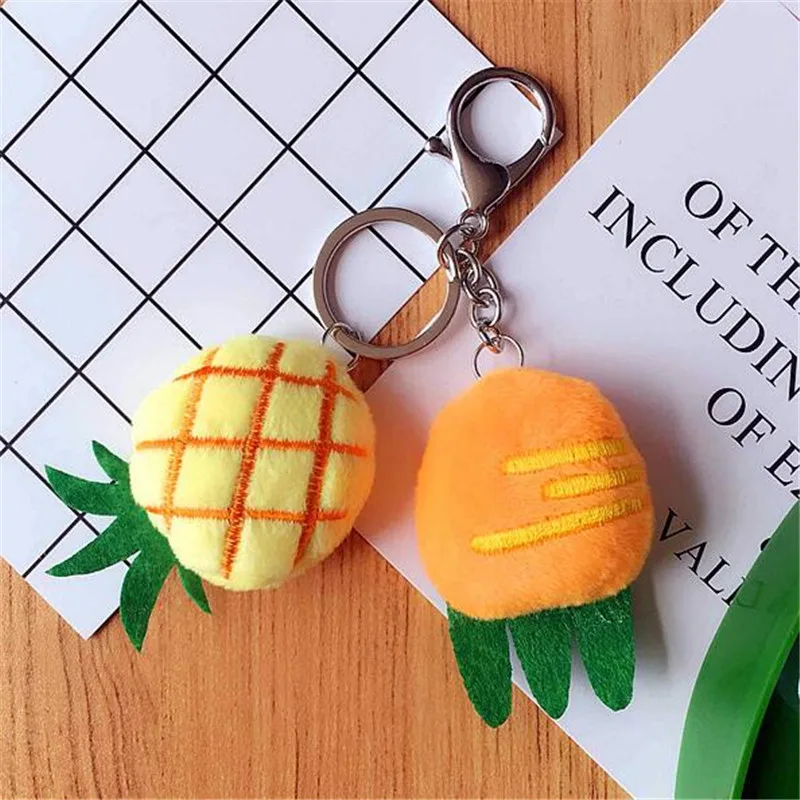 1 шт. мини плюшевая морковка клубника игрушки ананас Маленькая подвеска фрукты