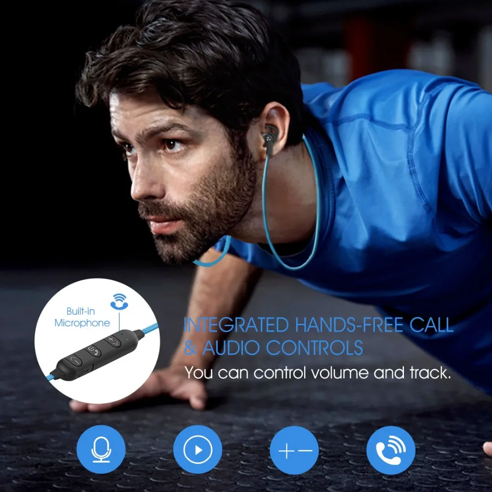 НОВЕЙШИЕ Наушники Syllable SF801 Bluetooth V4.2 Спортивная Беспроводная стереогарнитура для