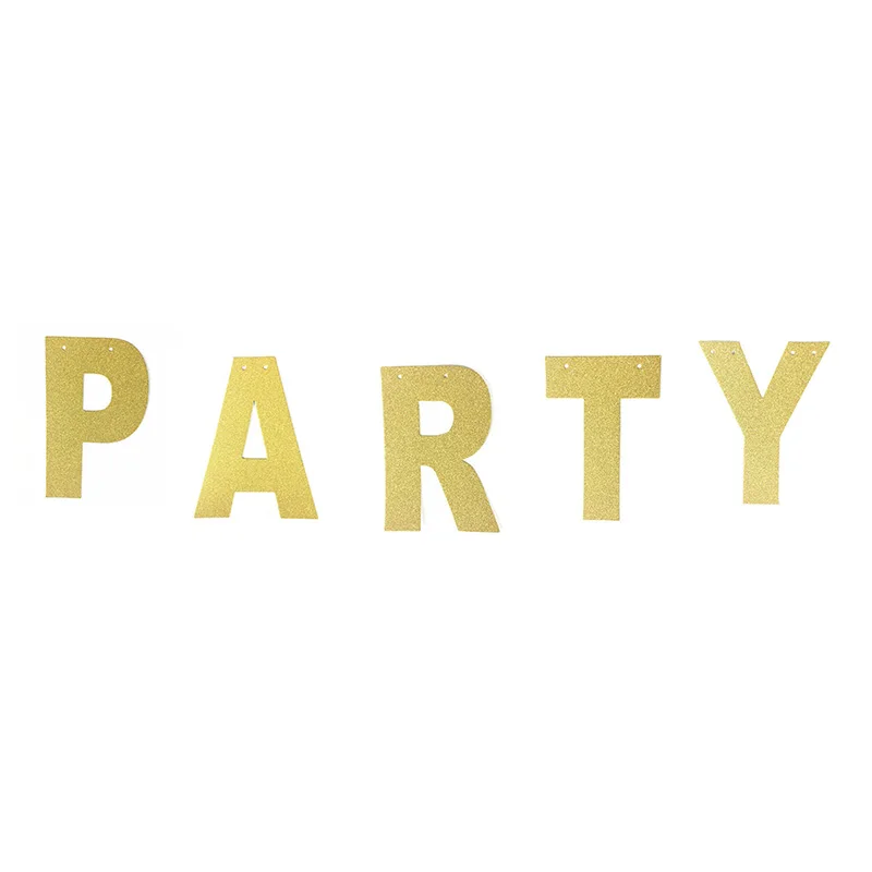 26 шт./компл. многофункциональные блестящие золотые бумажные баннеры с буквами