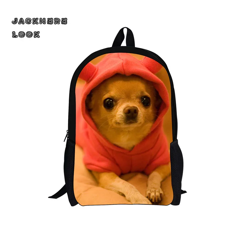 Jackherelook Kawaii с принтом собаки школьная сумка для мальчиков и девочек животных