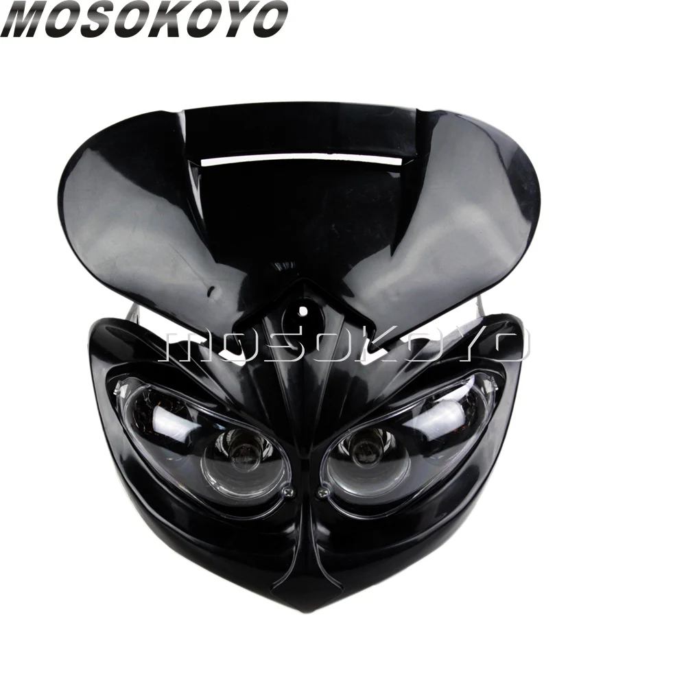 Фара мотоциклетная для мотоцикла и велосипеда черная обтекатель Honda Kawasaki WR250R WR250X