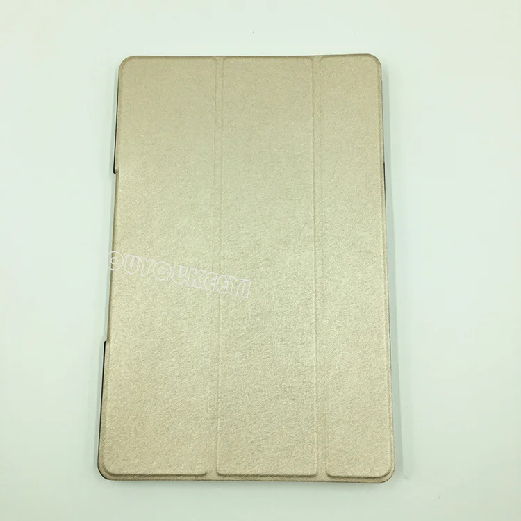 Golden Ультра тонкий 3 раза Folio PU Стенд чехол для FENGXIANG 10,1 дюймов 4G LTE Восьмиядерный ips планшетный ПК+ 3 Подарки - Цвет: Golden