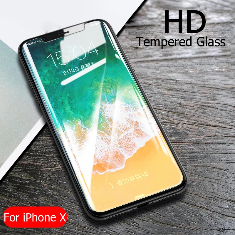 9H твердость 2.5D 0 26 мм защитное закаленное стекло для iPhone X Xs Max XR 10 iPhoneX прозрачная
