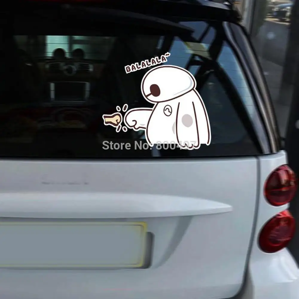 10 x новейшие наклейки для автомобиля Big Hero 6 Baymax Toyota ford chevrolet volkswagen Tesla Honda Hyundai Kia