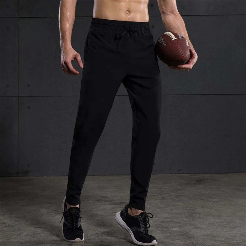 Мужские брюки для бега фитнеса баскетбола тренировок спортивные свободные