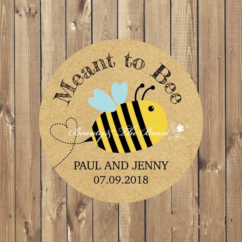 

Meant to Bee Honey Favor Labels Meant to Be Stickers Mason Jar Label Personalized Wedding Favor Stickers,Hershey Kiss Stickers