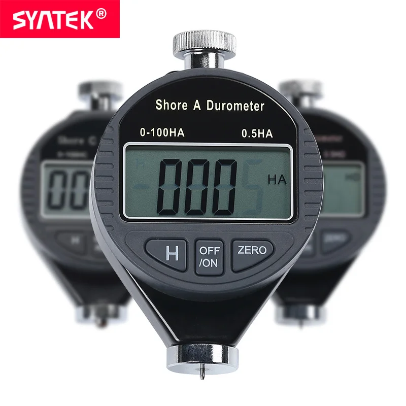 Syntek цифровой склероскоп Шора склерометр тестер твердости резины метр 0-100HA/HC/HD