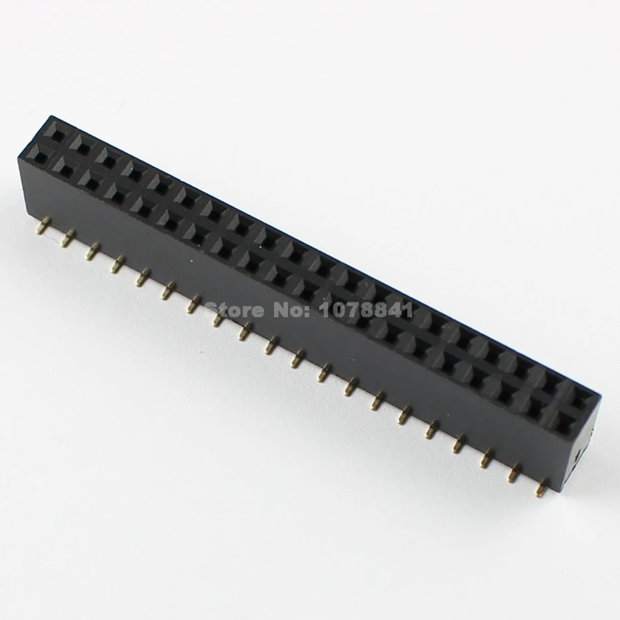 10 шт. шаг 2 54 мм 2x20 Pin 40 контактный разъем с двойным рядом камней штыревой разъём SMT