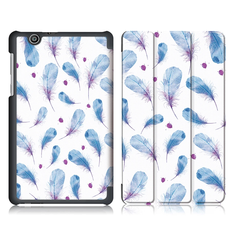 Магнитный Ультратонкий чехол для huawei MediaPad T3 7,0 3G BG2-U01 " планшет из искусственной кожи, защитный чехол-подставка+ пленка+ ручка