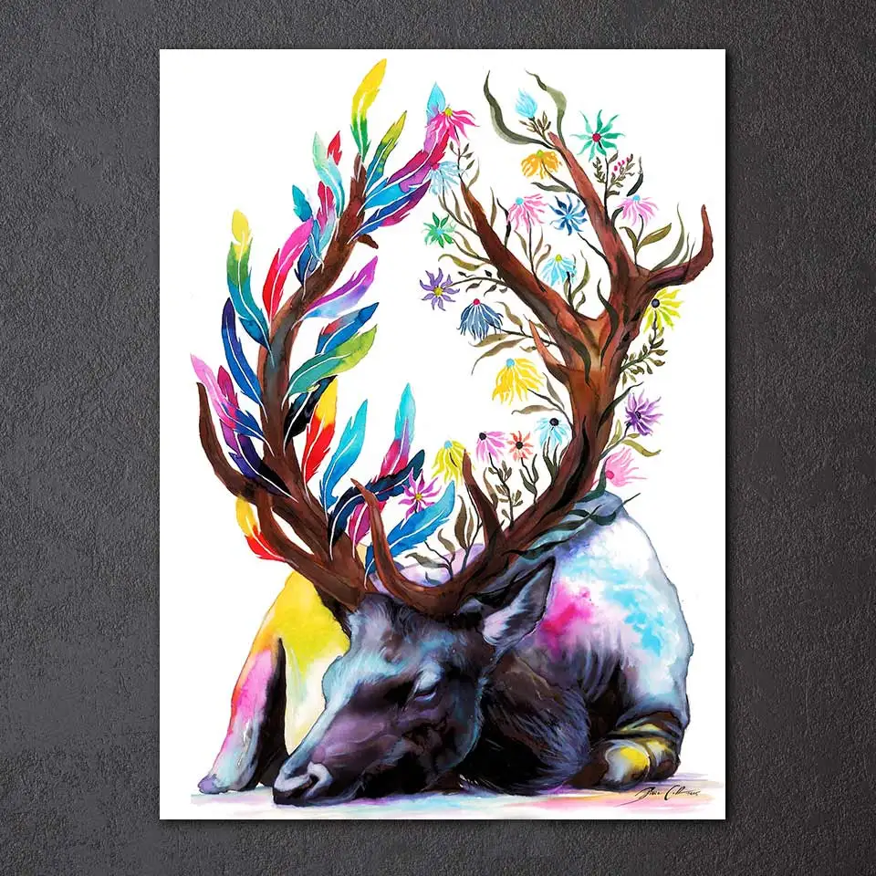 1 шт. абстрактный настенный постер с изображением животных|picture for living room|wall pictureshd