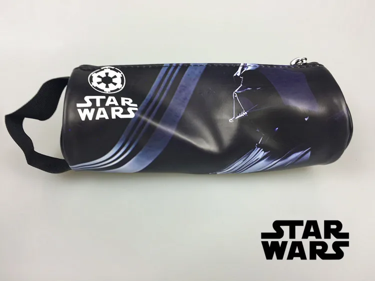Звездные войны Ручка Пенал аниме фильм StarWar белый солдат черный рыцарский кошелек кожа канцелярские пенал монета ключ сумки - Цвет: A