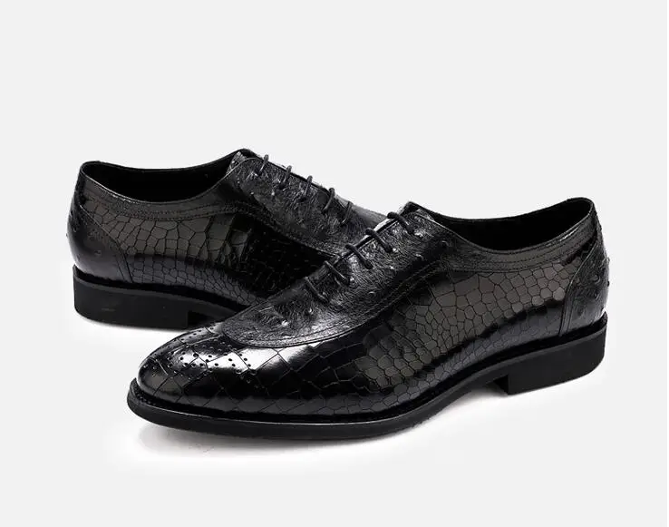 Мужские туфли на шнуровке из натуральной кожи|Туфли| |