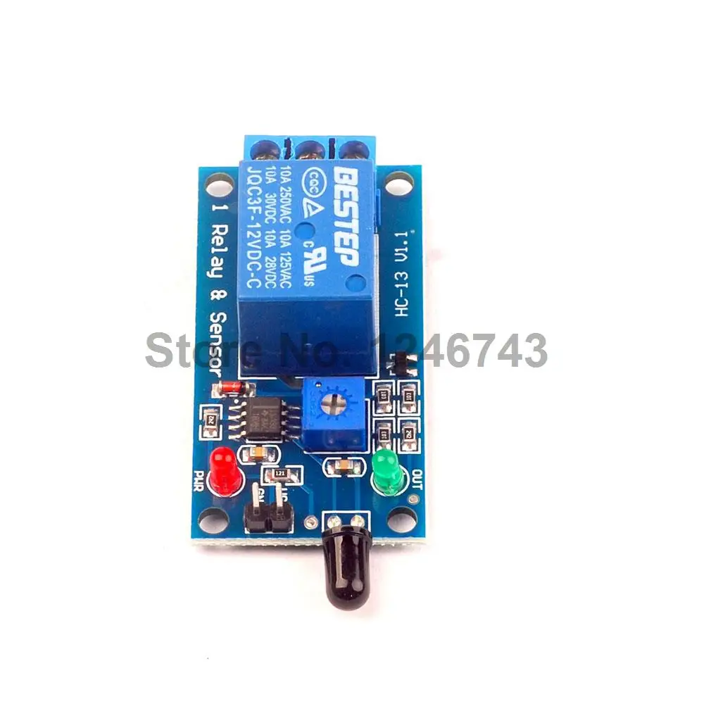 1 шт. релейный модуль датчика пламени 12 В|12v relay module|12v relaymodule 12v |