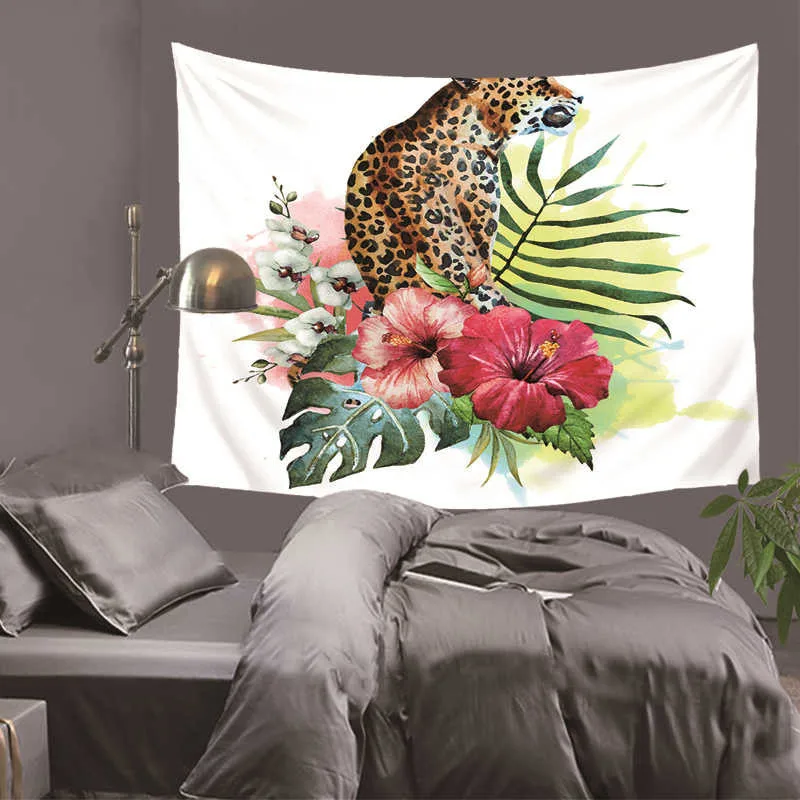 Flamingo Tapestry Wall Art Tapestries Tropical Home Decorative Door Curtain Living Room Bedspread Sheet Table Cloth DH0010 | Дом и сад