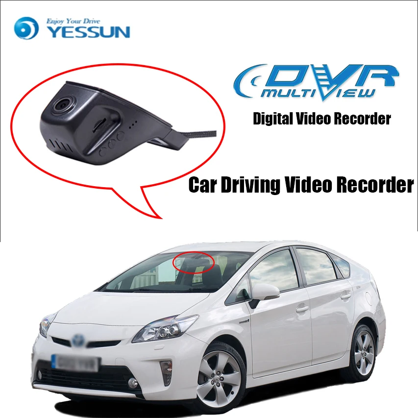 Для Toyota Prius Автомобильный видеорегистратор DVR Мини управление приложение Wifi камера регистратор видеорегистратор ночное видение