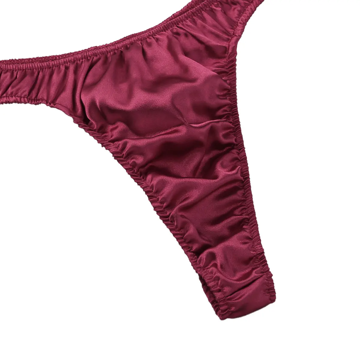 Трусы стринги Feeshow мужские блестящие мягкое нижнее белье для геев с заниженной