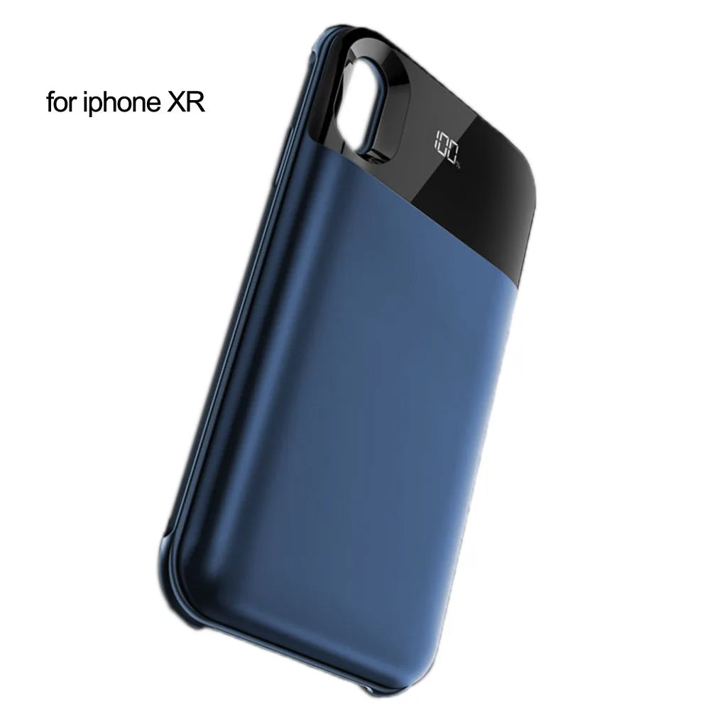 for iphone XR JINXINGCHENG, 3 цвета, чехол с зарядным устройством для Iphone XS, 5000 мА/ч, с зажимом для задней панели, быстрое зарядное устройство для Iphone XR XS MAX, 5500 мА/ч - Цвет: for iphone XR