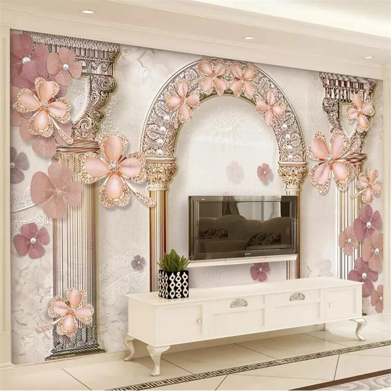 Обои на заказ 3d фотообои Европейский узор римская колонна Ювелирное Украшение