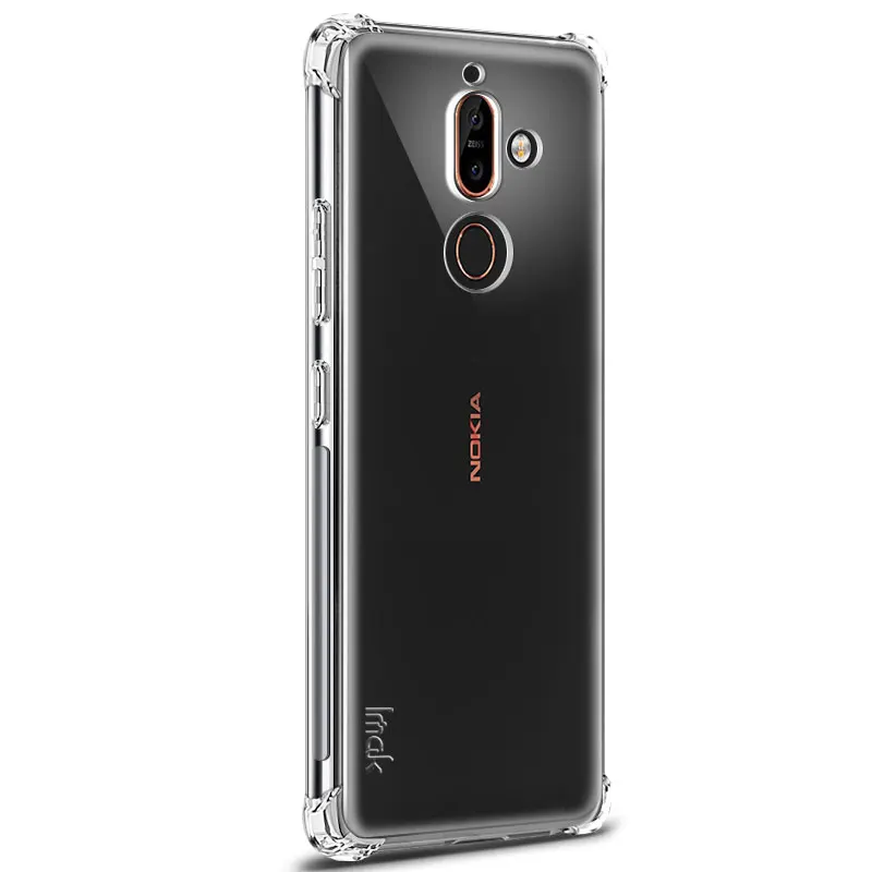 IMAK подушка безопасности Чехол для Nokia 7 Plus ударопрочный противоударный Мягкий ТПУ