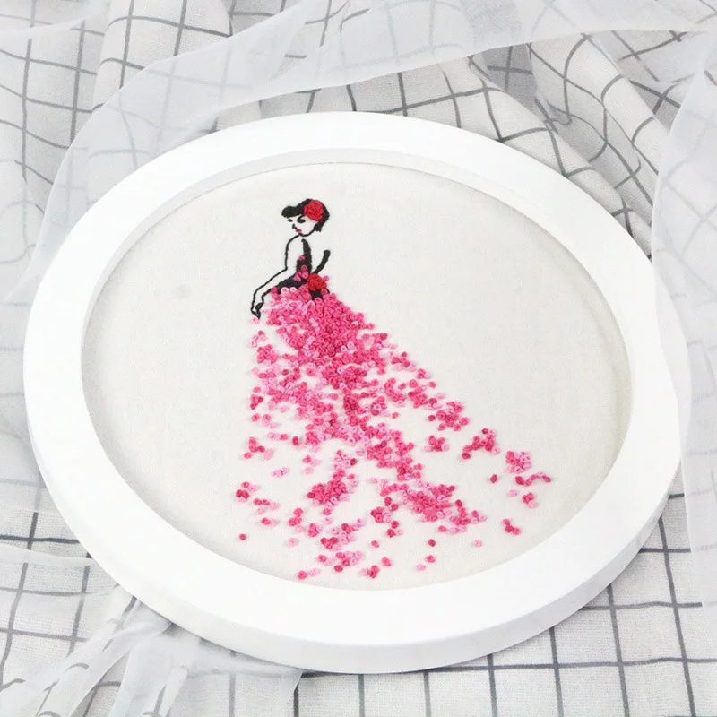 3D DIY лента романтическая Цветочная вышивка с рамкой для начинающих набор