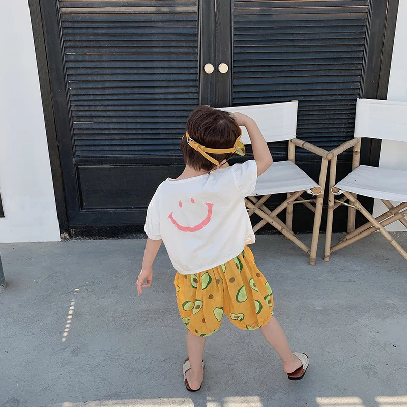 Летние футболки с короткими рукавами и рисунком для мальчиков хлопковые