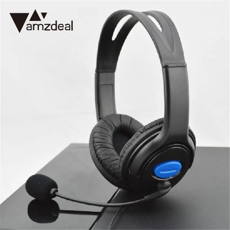 Amzdeal Высококачественная Проводная игровая стерео гарнитура для чата наушники с