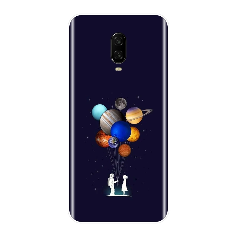 Мягкий силиконовый чехол для телефона OnePlus 6 6 T 5 5 T 3 3 T Star Moon Космос астронавт забавная крутая задняя крышка для One Plus 3 3 T 5 5 T 6 6 T