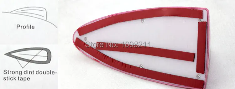 Черная пустышка Антенна плавник акулы Стиль Верхняя крыша внешняя украшение