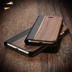 Деревянный кожаный чехол-книжка для iPhone 11 Pro Max, чехол из натурального бамбука, Деревянный чехол для iPhone 6S 6 7 8 Plus X XS Max XR, чехол, оболочка