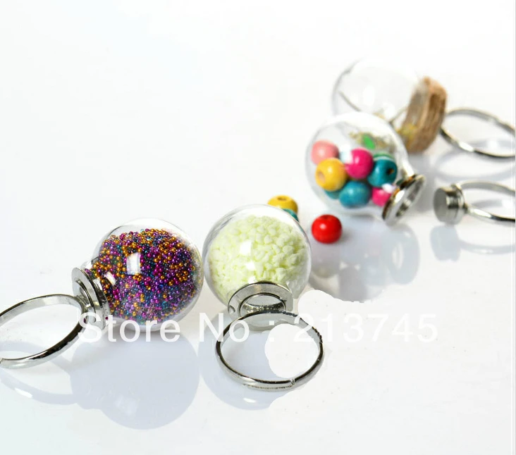 Бесплатная доставка! 50 компл./лот 16 5 мм винтовая крышка стеклянный шар и набор