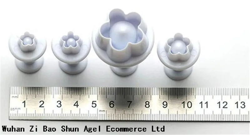 4 шт./компл. сахарные пирожные с цветком сливы инструменты для моделирования