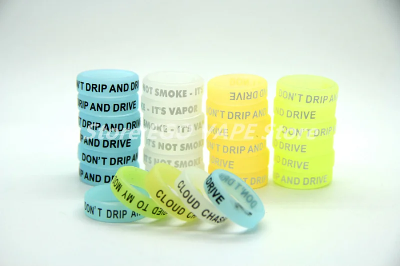 Фосфоресцирующие Противоскользящие силиконовые кольца для электронных