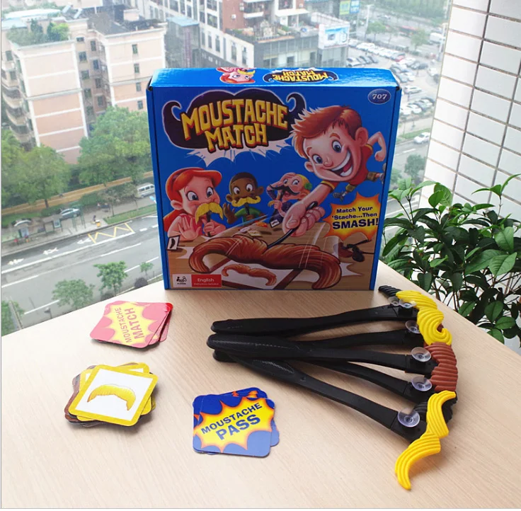 Забавная настольная игра с усами и английской инструкцией | Спорт развлечения