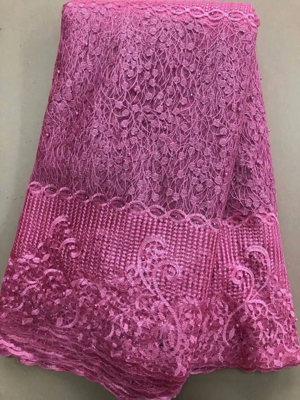 Новое поступление африканских чистая кружевной ткани Высокое качество петлевая