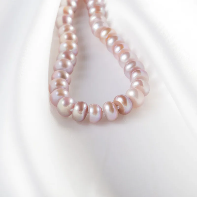 Женское Ожерелье с пресноводным жемчугом NYMPH колье чокер натуральным 9 10 мм