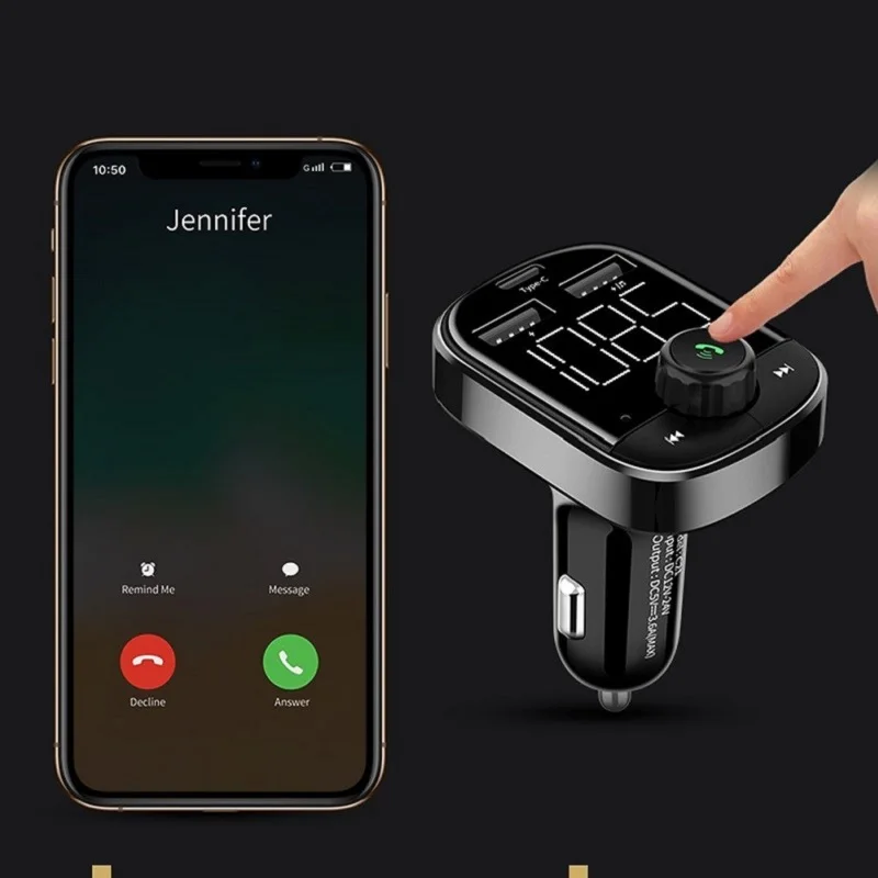 FM передатчик Bluetooth автомобильный комплект громкой связи автомобильная