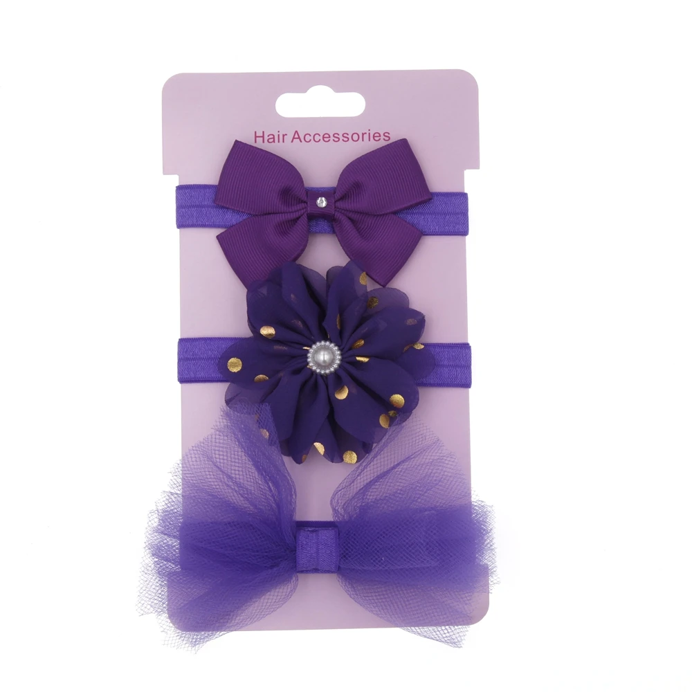 Лидер продаж 2019 Популярные эластичные повязки на голову с цветами для маленьких