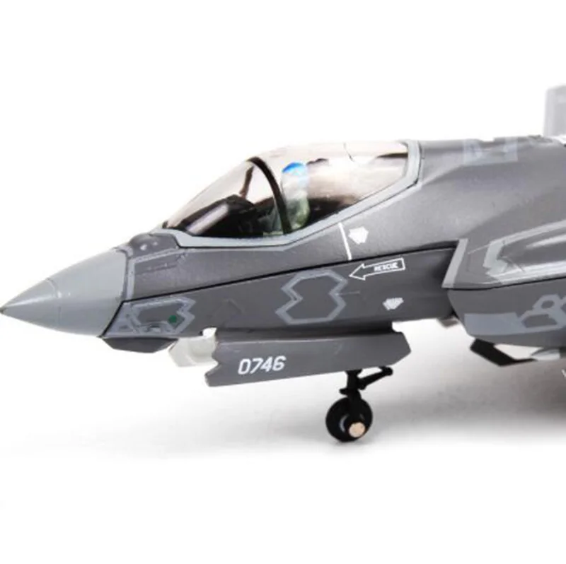 Масштаб 1/72 США истребитель самолета Американский стелс военно-морской армии F35