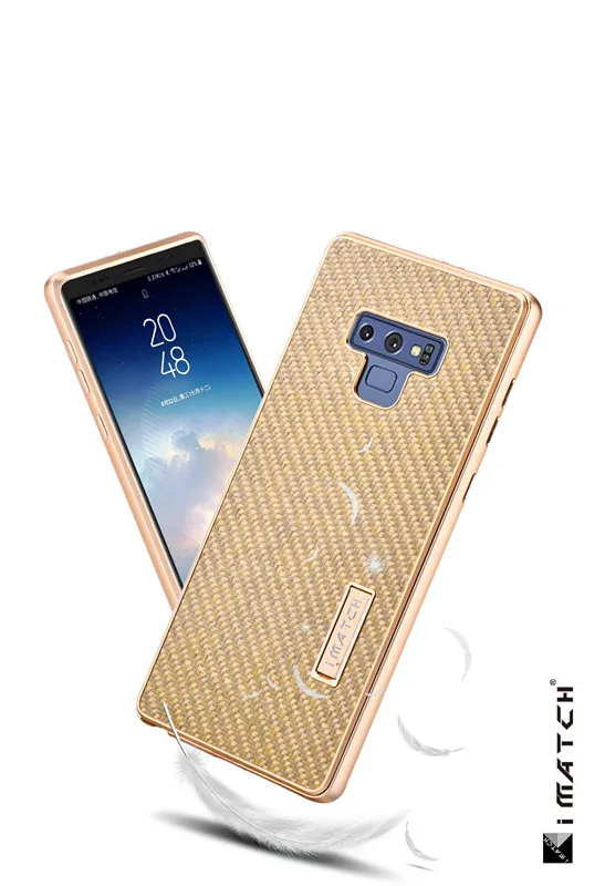 Для samsung Galaxy Note 9 чехол Роскошный металлический алюминиевый бампер крышка из углеродного волокна Защитные чехлы для samsung Galaxy Note 8 чехол