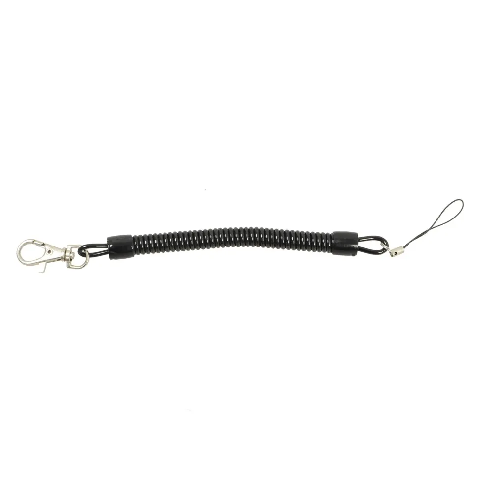Tactical Retractable Plastic Spring Elastic Rope Security Gear Tool For Airsoft Outdoor Hiking Camping Anti-lost Phone Keychain | Спорт и