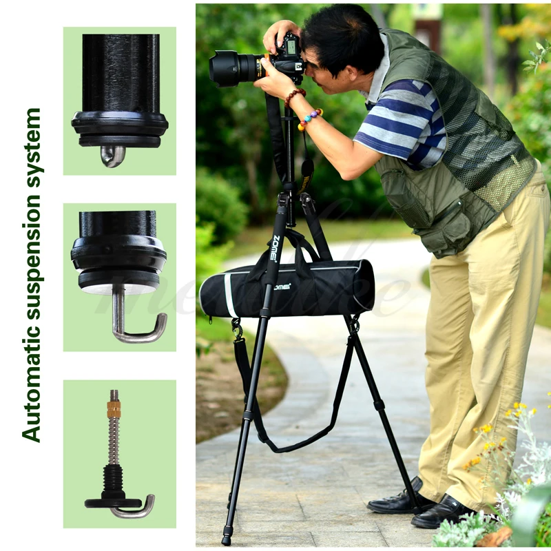 

DHL Free Shipping Zomei Z688 Aluminum Professional Tripod Monopod + Ball Head For DSLR camera Portable / camera stand