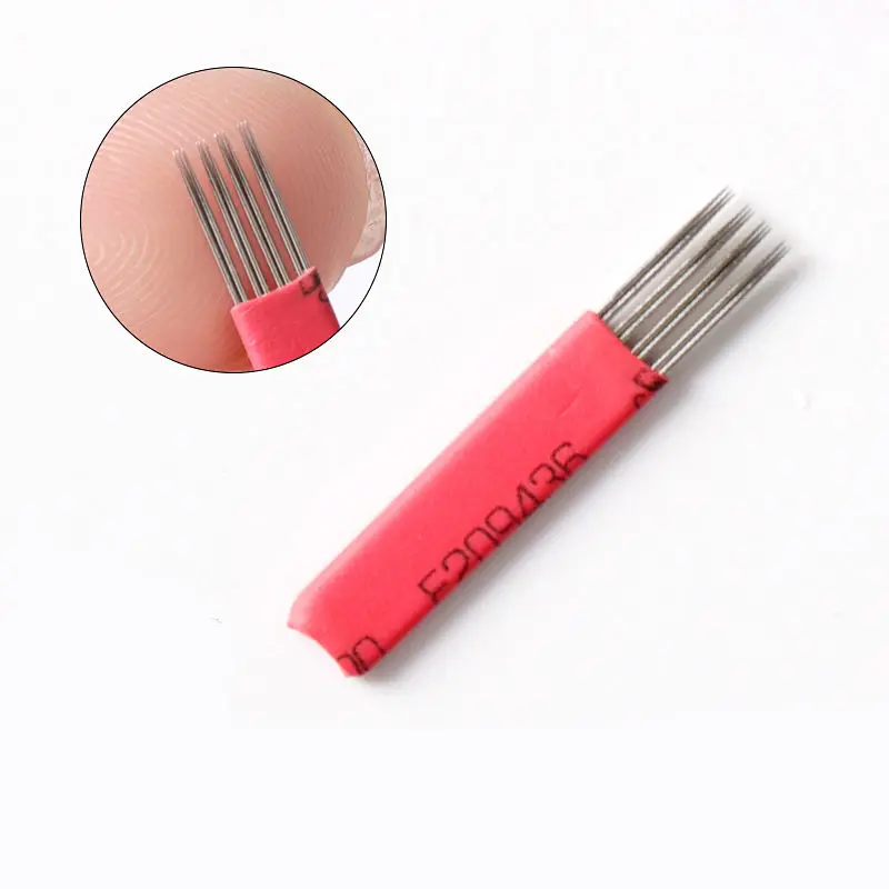 Круглые иглы для микроблейдинга бровей и губ инструменты лезвия tebori 50 шт. 12