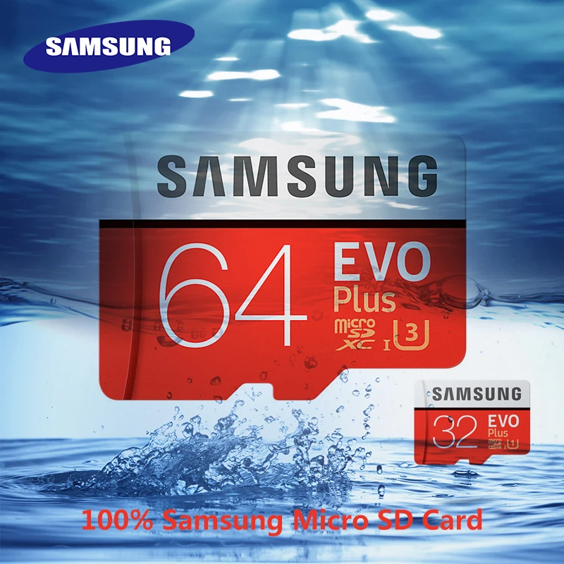 Карта памяти SAMSUNG Micro SD 128 ГБ 16 32 64 Гб EVO SDHC SDXC Class 10 C10 TF карта Microsd UHS для