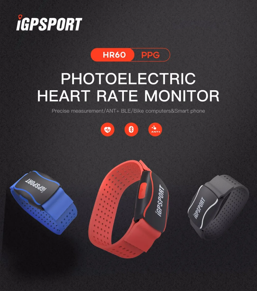 IGPSPORT HR60, умный браслет, фитнес-браслет, трекер, монитор сердечного ритма, браслет, счетчик шагов, совместимый с компьютером GARMIN Bryton