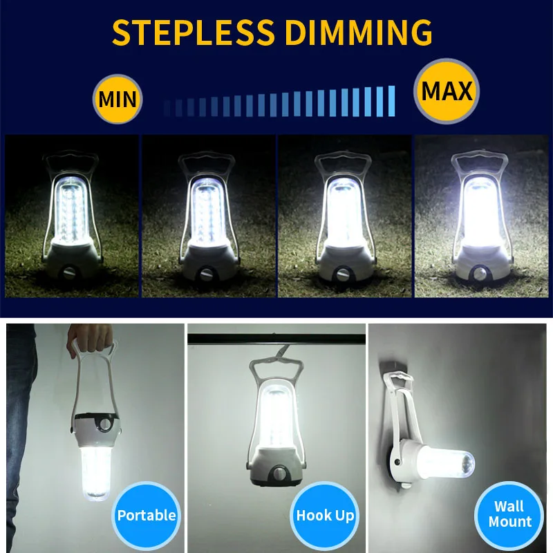 Светодиодный фонарик для кемпинга перезаряжаемый 3 Вт компактный уличный