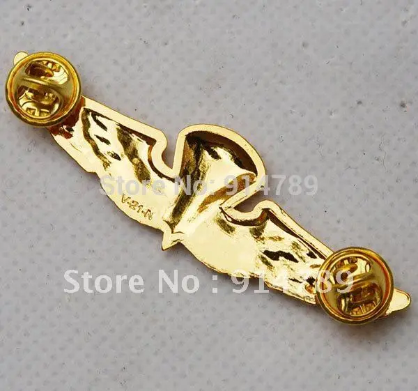 США ВМС парашютный парашют посадка значок WINGS 32217|wings flats|wing badgebadge enamel |